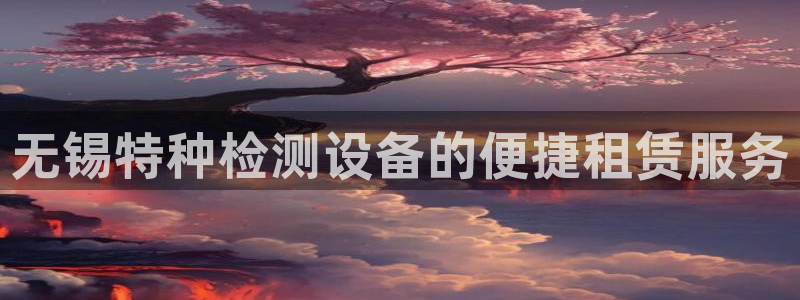 恒达娱乐辉70667：无锡特种检测设备的便捷租赁服务