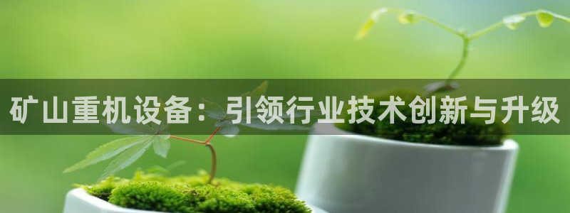 辉达娱乐最新消息新闻：矿山重机设备：引领行业技术创新与升级
