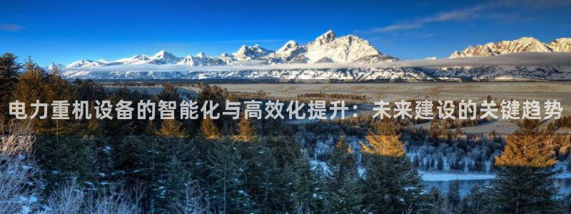 辉达娱乐：电力重机设备的智能化与高效化提升：未来建设的关键趋