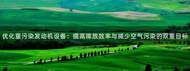 辉达娱乐网址：优化重污染发动机设备：提高排放效率与减少空气污