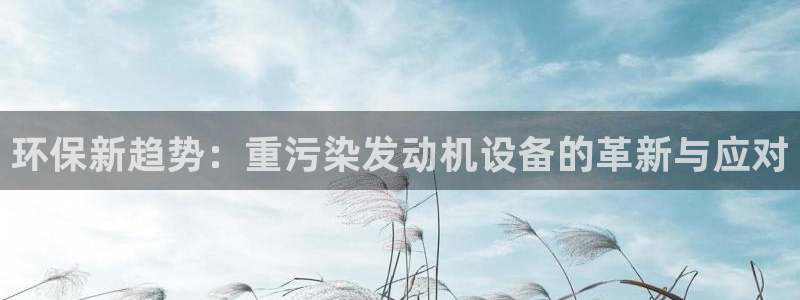 辉达娱乐体彩：环保新趋势：重污染发动机设备的革新与应对