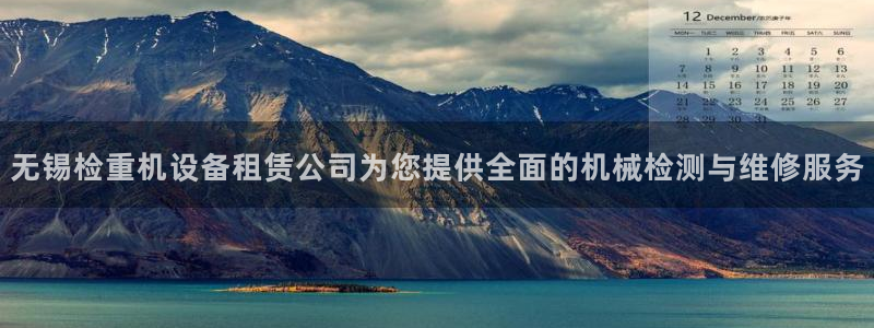 专业辉达娱乐平台：无锡检重机设备租赁公司为您提供全面的机械检